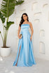 VESTIDO TOMARA Q CAIA ACETINADO VESTIDO DE FESTA PETRA FINA AZUL SERENITY P